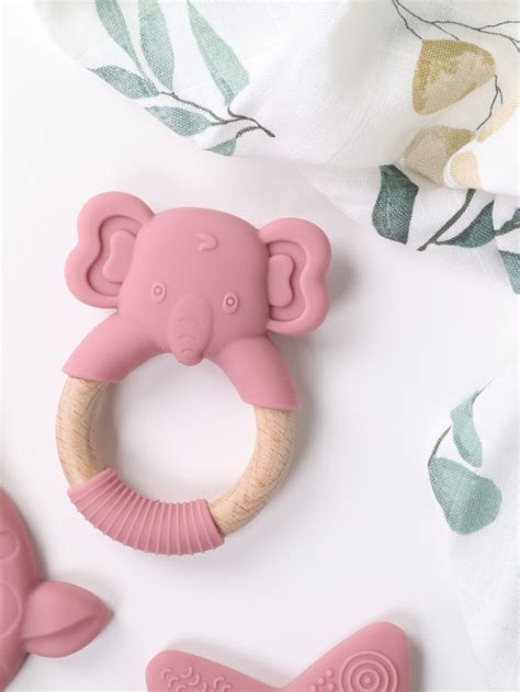 Beißring Elefant rosa MiMiMi Friends