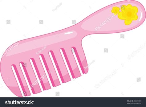 Clipart Style Cartoon Comb Stock Vector (Royalty Free) 34869601 ...