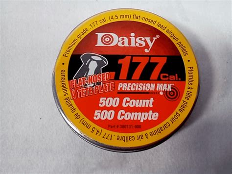 Daisy 177 Cal Precision Max Flat Nosed Pellets 500 Count Dutch Goat