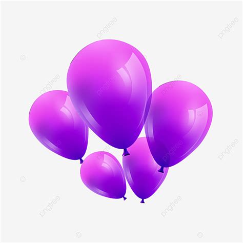 Globo De Color Morado Png Y Elemento De Vector Png Feliz Cumplea Os