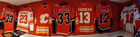 Just wanted to show off my flames jersey collection : r/CalgaryFlames