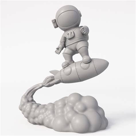 Stl File Astronaut 🧑‍🚀 ・design To Download And 3d Print・cults