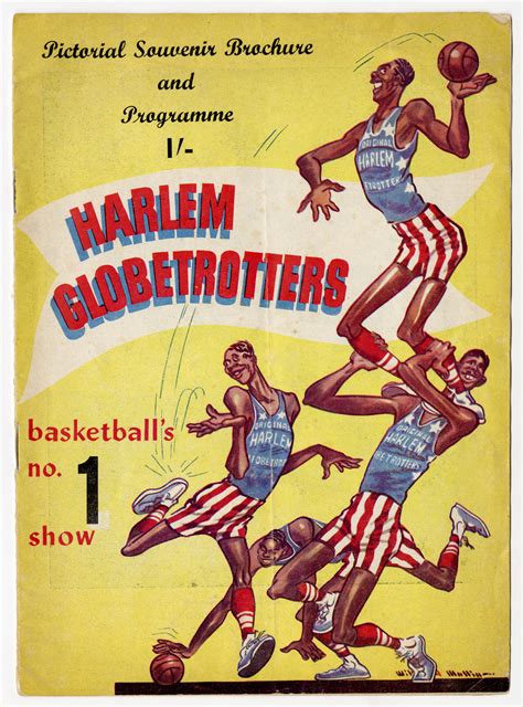 The Harlem Globetrotters Souvenir Brochure 1958 Museum Of Chinese In