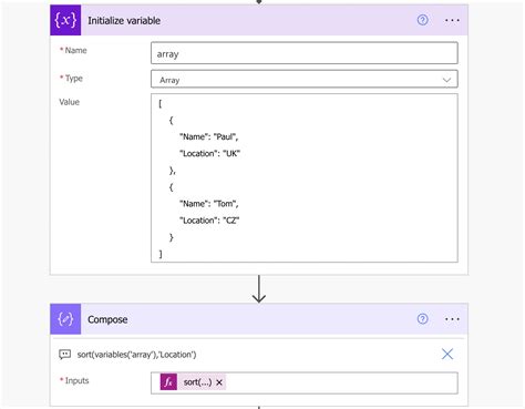 Sort An Array With A Single Power Automate Expression