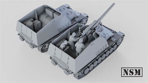 Hummel Spg And Ammunition Carrier Wargaming D