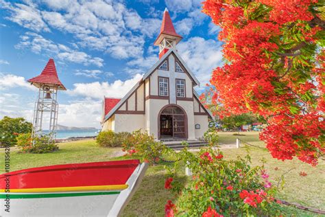 église de Cap Malheureux Coin de Mire île Maurice Stock Photo Adobe