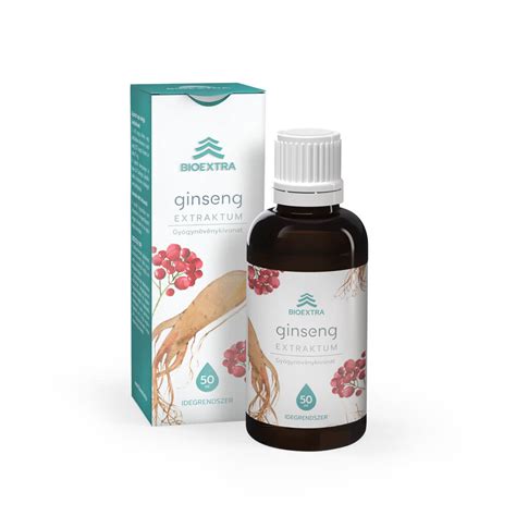 Bioextra Ginseng Extraktum étrend kiegészítő csepp 50ml Bioextra