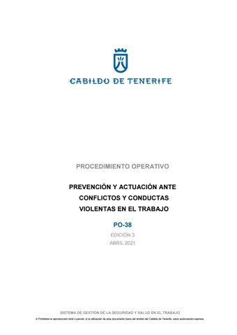 Prevención y actuación ante conflictos y conductas violentas en el