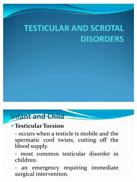 Torsion Of The Testis Causes Symptoms And Treatment Pdf Testicle