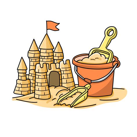 Sand Castle On The Beach 47443719 PNG