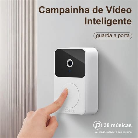 Campainha C Mera V Deo Porteiro Sem Fio Wi Fi Hd Inteligente Smart