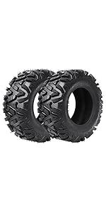 Amazon Set Of 4 ATV UTV All Terrain Tires 25x8 12 Front 25x10 12