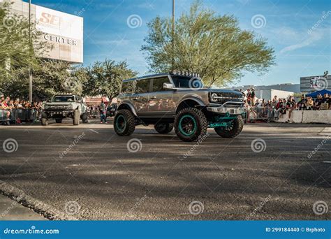 Ford Bronco During Sema Show Cruise Editorial Image Image Of America