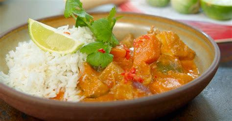 Thaise Rode Curry Met Kip Zoete Aardappel En Rammenas Dagelijkse Kost