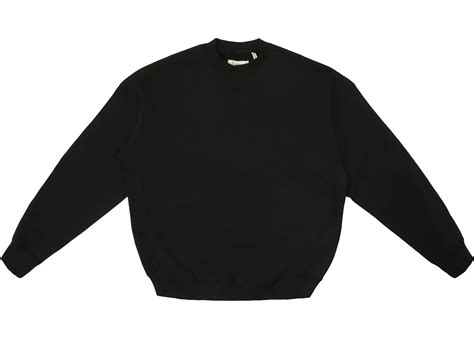 Fear Of God Essentials Crew Neck Sweatshirt Black Fw18