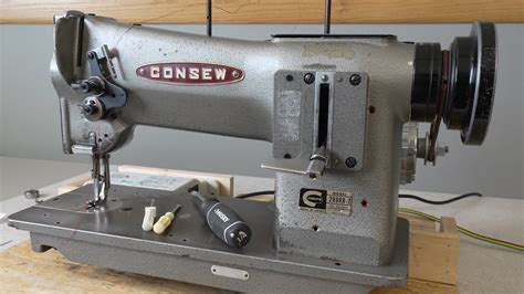 Consew 206rb 2 Industrial Walking Foot Sewing Machine Youtube