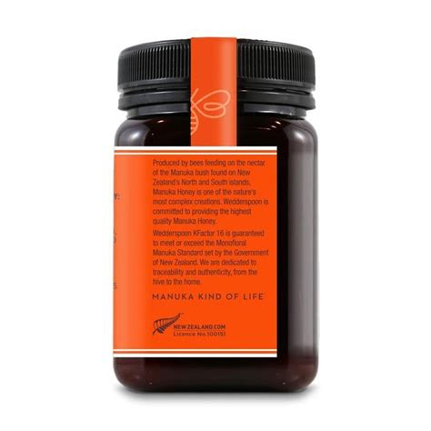 Buy Wedderspoon Raw Monofloral Manuka Honey KF 16 500 G Online At Best