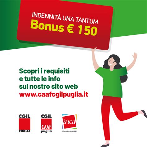 Bonus Una Tantum 150 Euro CAAF CGIL PUGLIA