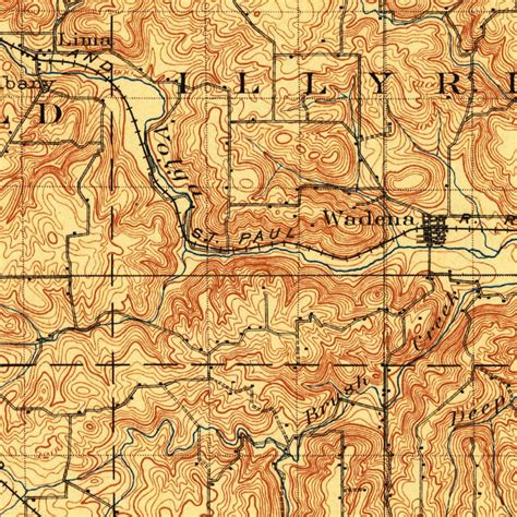 Oelwein Ia 1901 125000 Scale Map By United States Geological Survey Avenza Maps