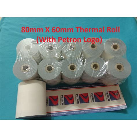 Thermal Paper Roll Mm X Mm With Petron Logo Rolls Shopee