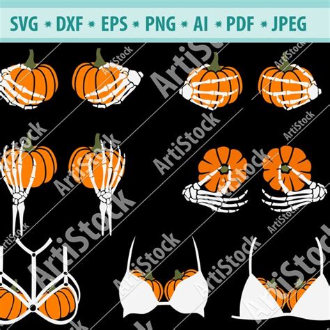 Boob Skeleton Svg Etsy