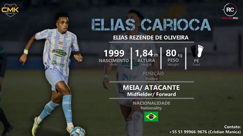 Elias Carioca Meia Atacante Midfielder Forward 2023 YouTube