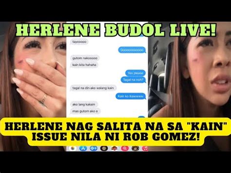 HERLENE BUDOL NAG SALITA Na Sa KAIN Issue Nila Ni ROB GOMEZ HERLENE