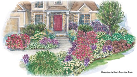 Perennial Flower Bed Plans For Front Of House | Best Flower Site