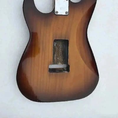 Tobacco Burst Double Cutaway Strat Style Guitar Body And Reverb