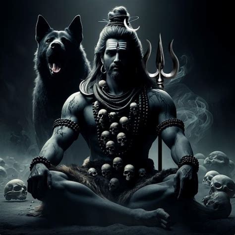 Premium Photo Kaal Bhairav Meditation In Shiva Art Hanuman Ji