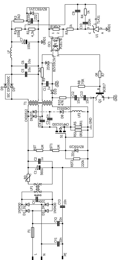 Power Supply Circuit Diagram