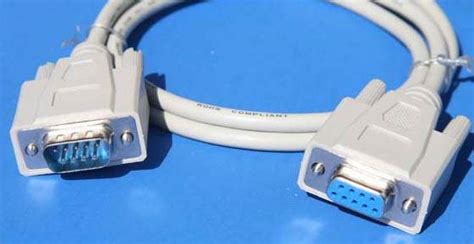1FT DB9M DB9F SERIAL CABLE BEIGE