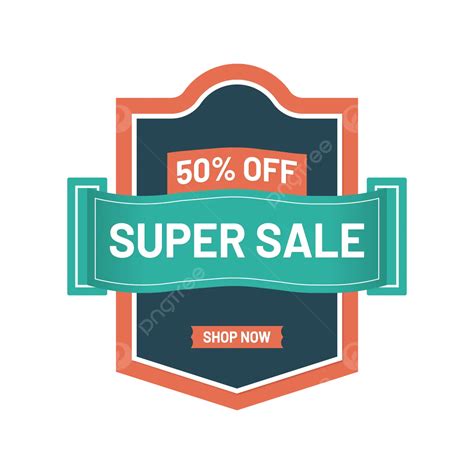 50 De Descuento En Banner De Súper Venta Compre Ahora Vector Png