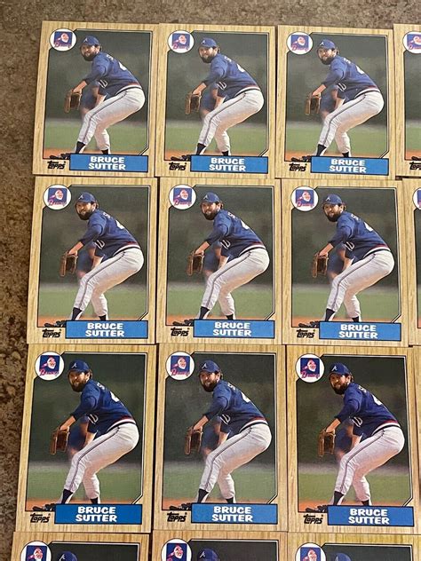 Topps Bruce Sutter Card Lot Atlanta Braves Ebay