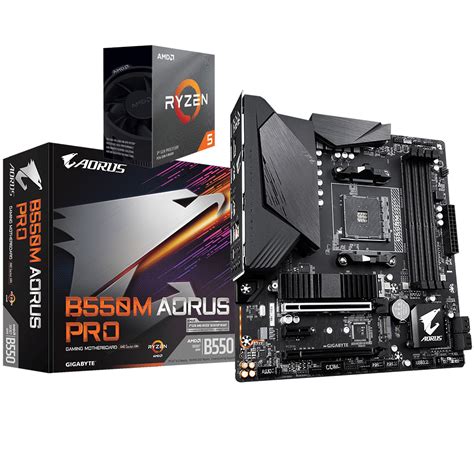 Amd Ryzen 5 3600 6 Core 3 6 Ghz 4 2 Ghz Max Boost Aorus B550m Aorus Pro Motherboard Bundle