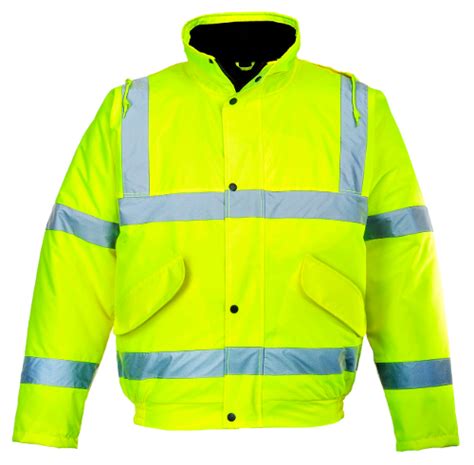 Hi Vis Waterproof Bomber Jacket - Protective Wear Supplies