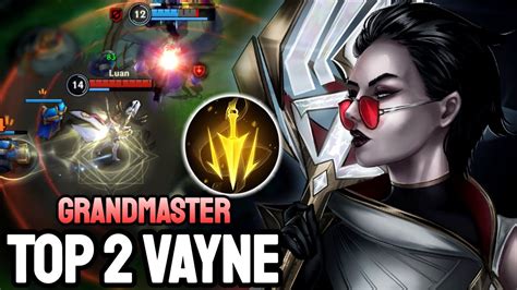 Wild Rift Vayne Top Vayne Gameplay Grandmaster Ranked Youtube