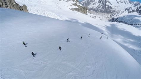 La descente de la Vallée Blanche Mont Blanc ridepark