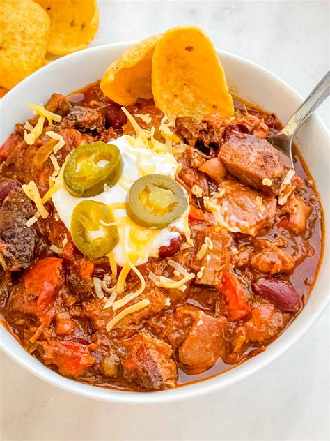 Easy Leftover Smoked Beef Brisket Chili Recipe Three Olives Branch