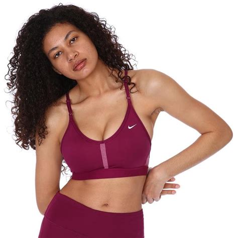 Nike Dri Fit Indy V Neck Bra Kadın Bordo Antrenman Sporcu Sütyeni Cz4456 610 Sportive