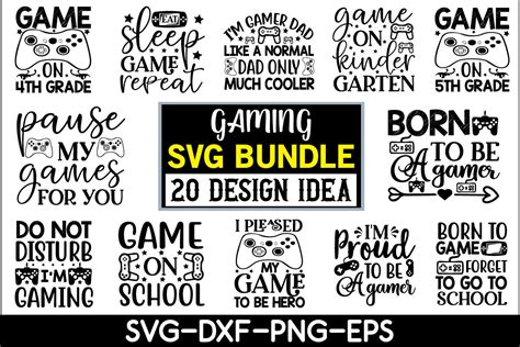 Gamer Svg Bundle By Creativesvgzone TheHungryJPEG