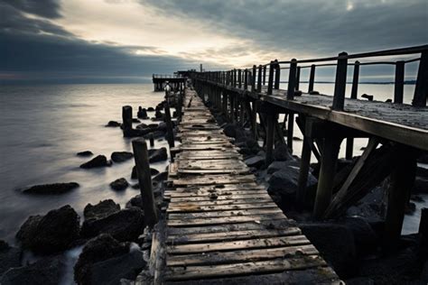 Abandoned Pier Derelict Generate Ai