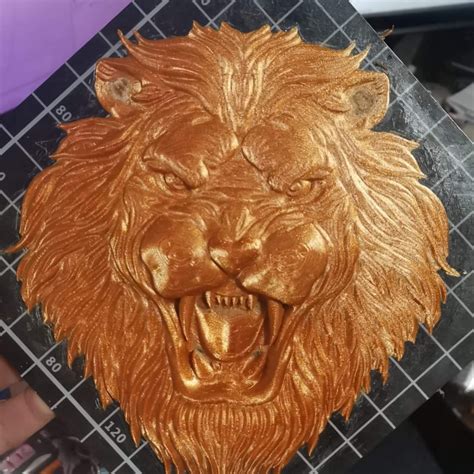 Lion Head STL File 3d Model Relief For CNC Router Or 3D Printer