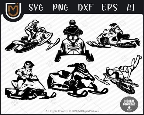 Snowmobiles And Atvs Svg Dxf Files