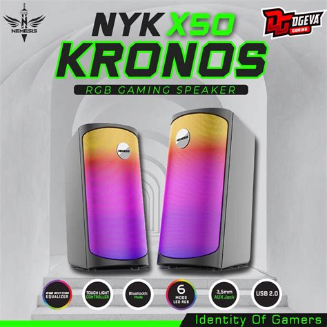 Jual Nyk Nemesis X50 Kronos Bluetooth Rgb Audio Gaming Speaker Shopee Indonesia