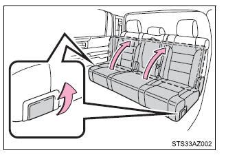 Toyota Tundra Owners Manual Rear Seats Adjusting The Seats