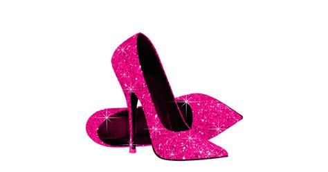 Elegant Hot Pink Glitter High Heel Shoes Standing Photo Sculpture Zazzle