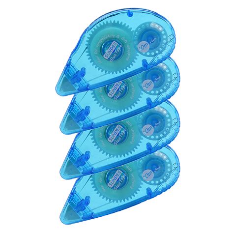 Double Sided Adhesive Scrapbook Runner Tape Roller - 4 Pack, 360-Inch - Blue BU