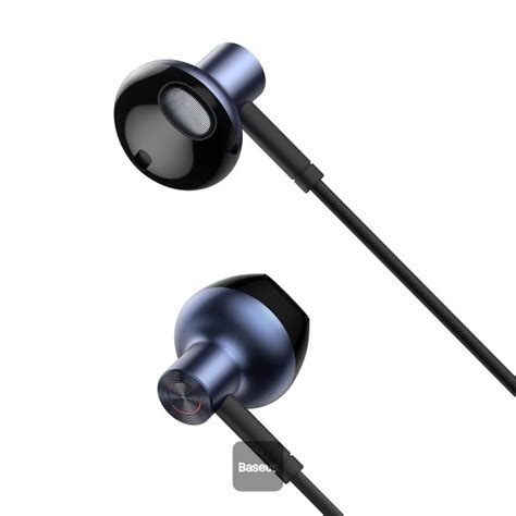 Baseus Online Baseus Encok 3 5mm Wired Earphone H19 Black