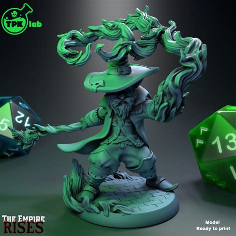 3D Printable Zigmoon Gnome Mage By TPK Lab